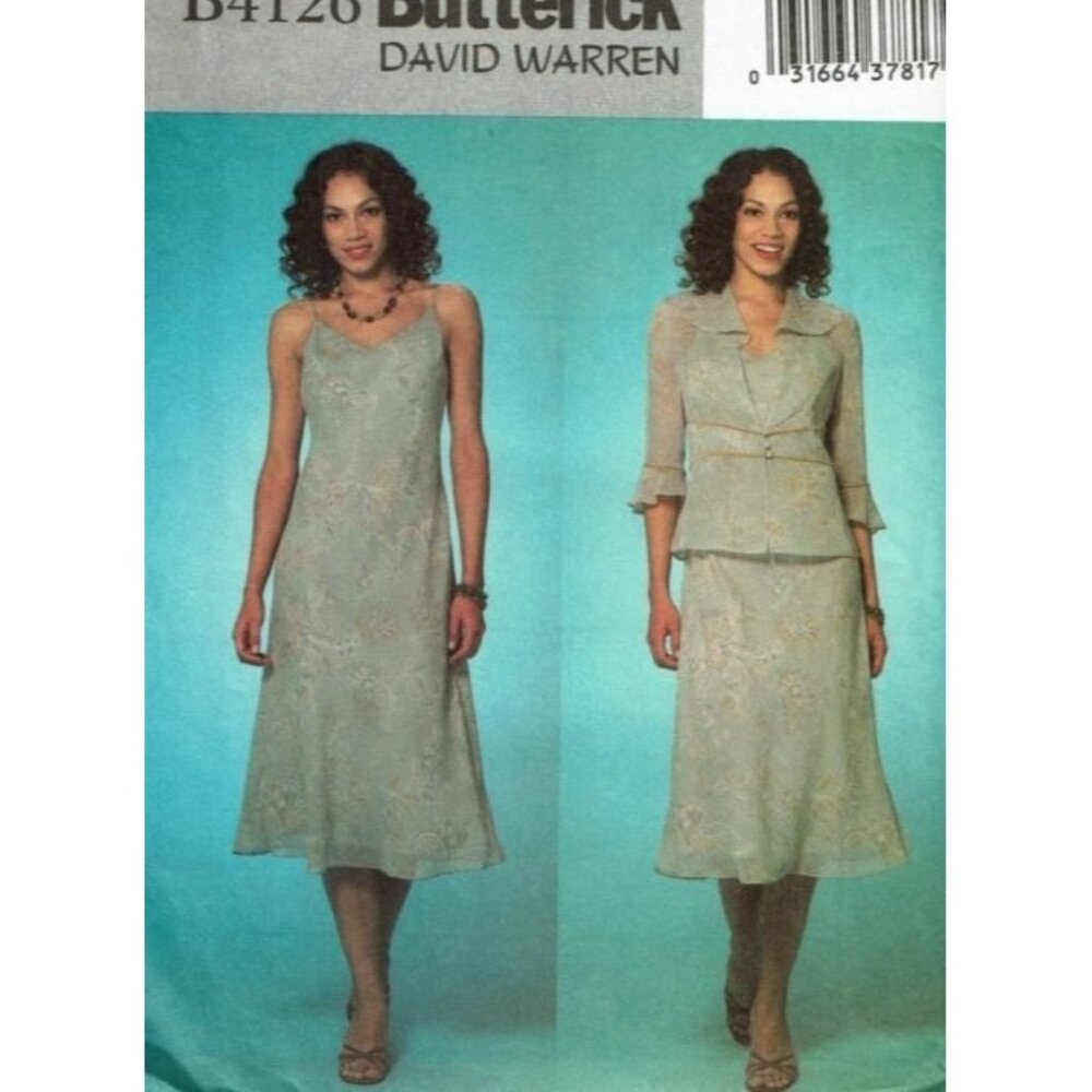 Butterick Sewing Pattern 4126 Jacket Dress Misses Size 6-10‎